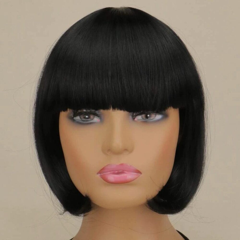 Black bob wig